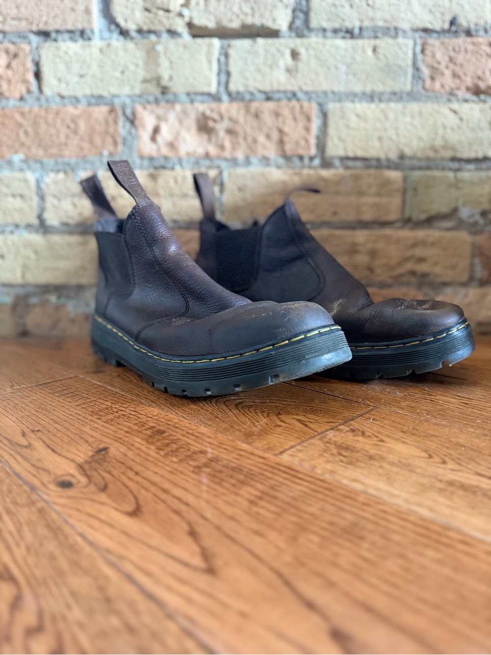 Dr. Marten’s Men's Brown Leather Hardie Boots - Size 12
